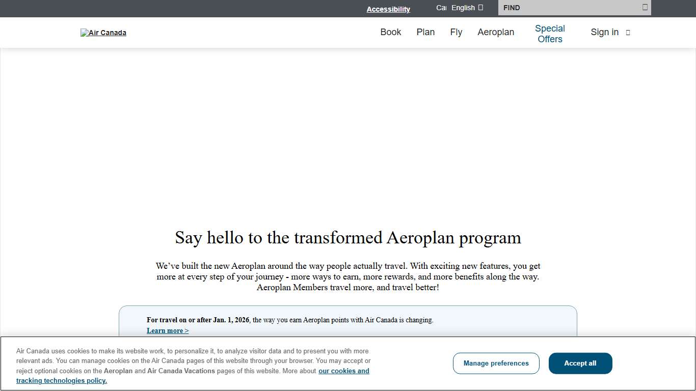 Aeroplan - The Official Website